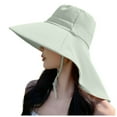 thumbnail image 1 of Crochet Bucket Hat for Women - Boho Y2K Summer Packable Women's Summer Large Hat Visor Visor Neck Outdoor Mountaineering Fisherman Sun Hat, 1 of 4