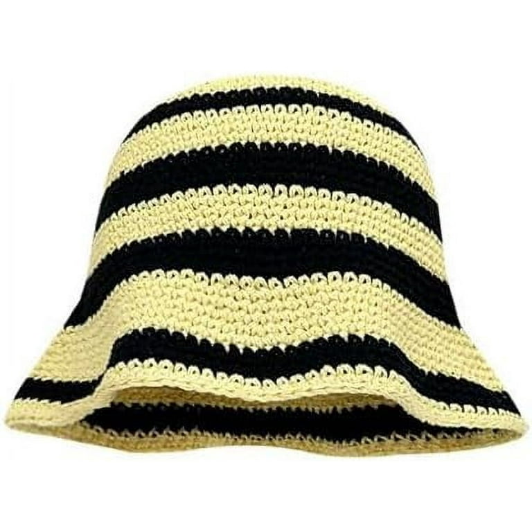 Crochet Bucket Hat for Women Knitted Fisherman Hat for Autumn