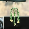 thumbnail image 1 of Crochet Car Accessories,Rear View Mirror Accessories,Cute Car Accessories for Wome,Kawaii Car Accessories,Car Hanging Accessories,Car Decor, 1 of 11