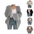 thumbnail image 1 of Crochet Cardigan Sweaters for Women 2025 Long Sleeve Open Front Drop Shoulder Loose Crochet Knit Sweater Cardigans, 1 of 5