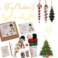 thumbnail image 1 of Crochet Christmas Spiral Ornament DIY Kit, 3D Christmas Hanging Decor with Soft Yarn & Ergonomic Hook for Beginner Crafters, 1 of 8