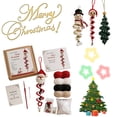 thumbnail image 1 of Crochet Christmas Spiral Ornament DIY Kit, 3D Christmas Hanging Decor with Soft Yarn & Ergonomic Hook for Beginner Crafters, 1 of 9