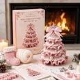 thumbnail image 1 of Crochet Christmas Tree Kit, DIY Beaded Christmas Tree Kit, Crochet Christmas Craft for Adults and Beginners, Handmade Woven Christmas Tree for Christmas Home Decor, 1 of 5