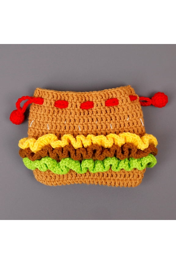 Crochet Coin Purse Headphone Bag ,Finished dolls not kits,Crochet for Adults Kids Gift