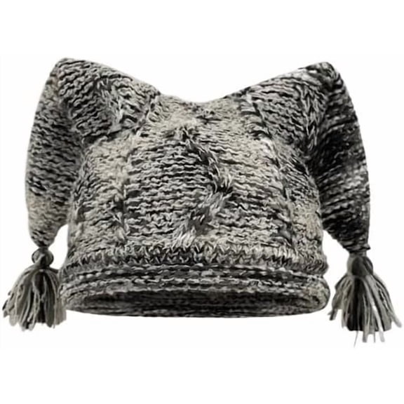 Crochet Cute Clown Beanie Slouchy Kawaii Cute Hats - Gothic Knitted Beanies Grunge Y2k Accessories for Women