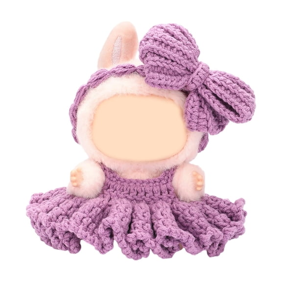 Crochet Doll Clothes Set Includes Step-by-Step Instruction Handmade Doll Clothing Supply for Adult Beginner