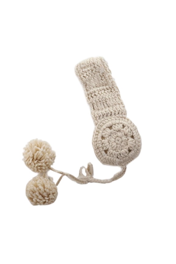 Crochet Ear Warmer Headband Knit Earmuffs For Women Knit Earflap Ear Muff With Pompoms Winter Warm Earmuffs Ear Cover