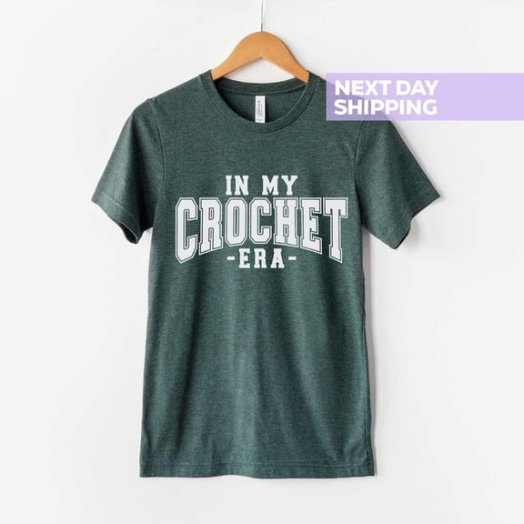In My Crochet Era Shirt, Crochet Lover Shirt, Knitting Shirt, Crafter Mom Shirt for Women, Crochet Gift Woman, Knitting Lover Sweatshirt All Size S-5XL