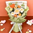 thumbnail image 1 of Crochet Flower Bouquet Knitted Flower Bouquet with Tulips Sunflowers Eternal Blessing Knitted Flowers for Mother's Day Thanksgiving, 1 of 26