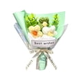 thumbnail image 1 of Crochet Flowers Bouquet - Handmade Knitted Bouquet Bouquet Kit, Mini Crocheted Eternal Artificial Flowers Completed For Home Decor Birthday Office Desk Gift For Mom Girl Teacher Happy Day!, 1 of 5