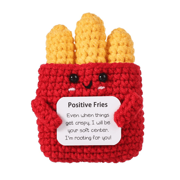 Crochet Game Controller Gift for MomANNECOSK Cute Handmade Funny Positive French Fries, Birthday Mother's Day Graduation Easter Basket Gift from Mom Dad for Teen Boys & Bonus Son