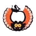 thumbnail image 1 of Crochet Halloween Pet Collar With Cat Design Soft Yarn Neck Accessory For Cats And Small Dogs Adjustable Fit For Daily Wear D-48Cm, 1 of 6