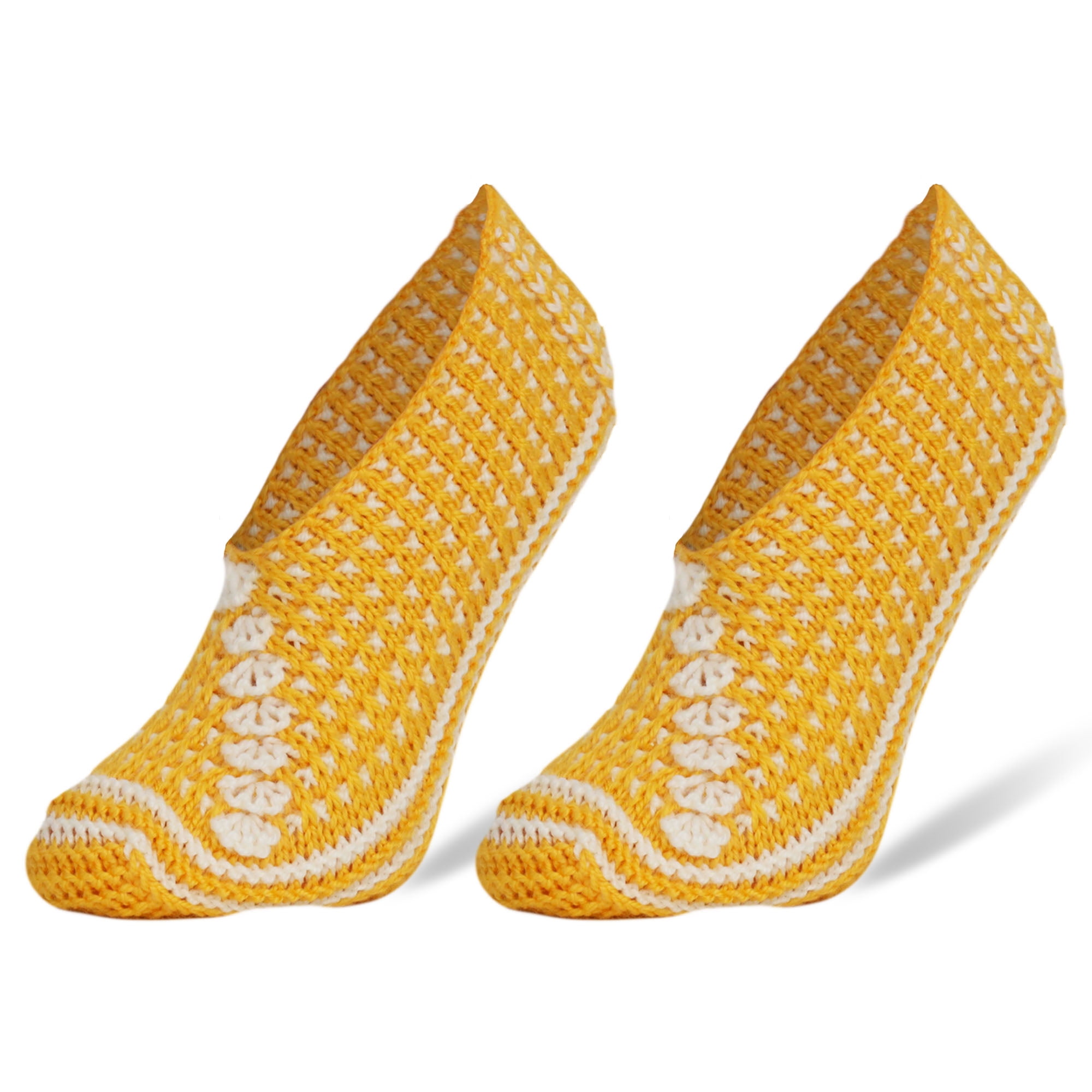 Yellow - Hand Braided Cotton Stitched Home Slipper 16 main image 1