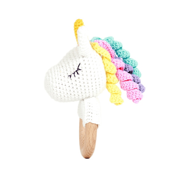 Crochet Handmade Unicorn Amigurumi Toy – Soft, Colorful, and Ideal for Gifts and Home Decor