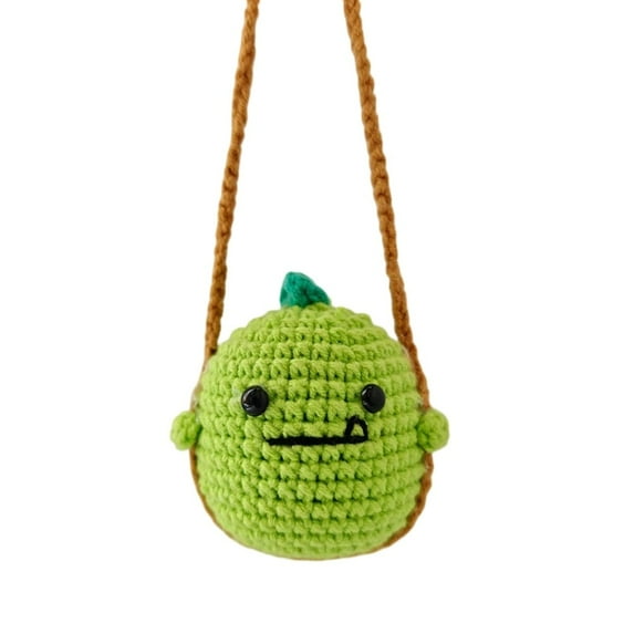 Crochet Hanging Car Accessories Animal Rearview Mirror Pendant For Car Decor
