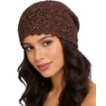 thumbnail image 1 of Crochet Hat for Women Cotton Slouchy Beanie Knitted Handmade Skull Cap for Summer Travel Daily Wear, 1 of 2