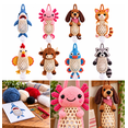 Crochet Highland Cow Bag Holder Kit, DIY Animal Crochet Craft Kit for ...