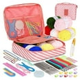 thumbnail image 1 of Crochet Hook 58pcs Set with Colorful Silicone Handles 14cm Long Needle, 1 of 17