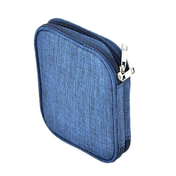 Crochet Hook Case, Zipper Storage Organizer Bag with Web Pockets for Crochet Needles/Knitting Accessories/Crochet Hook Kit Tools, Lightweight, Easy to Hold