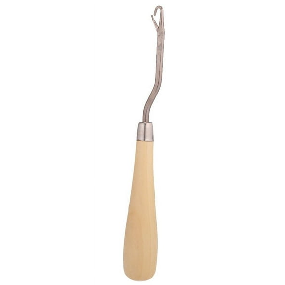 Crochet Hook Latch Lock Bearded Rug Making Wooden Handle