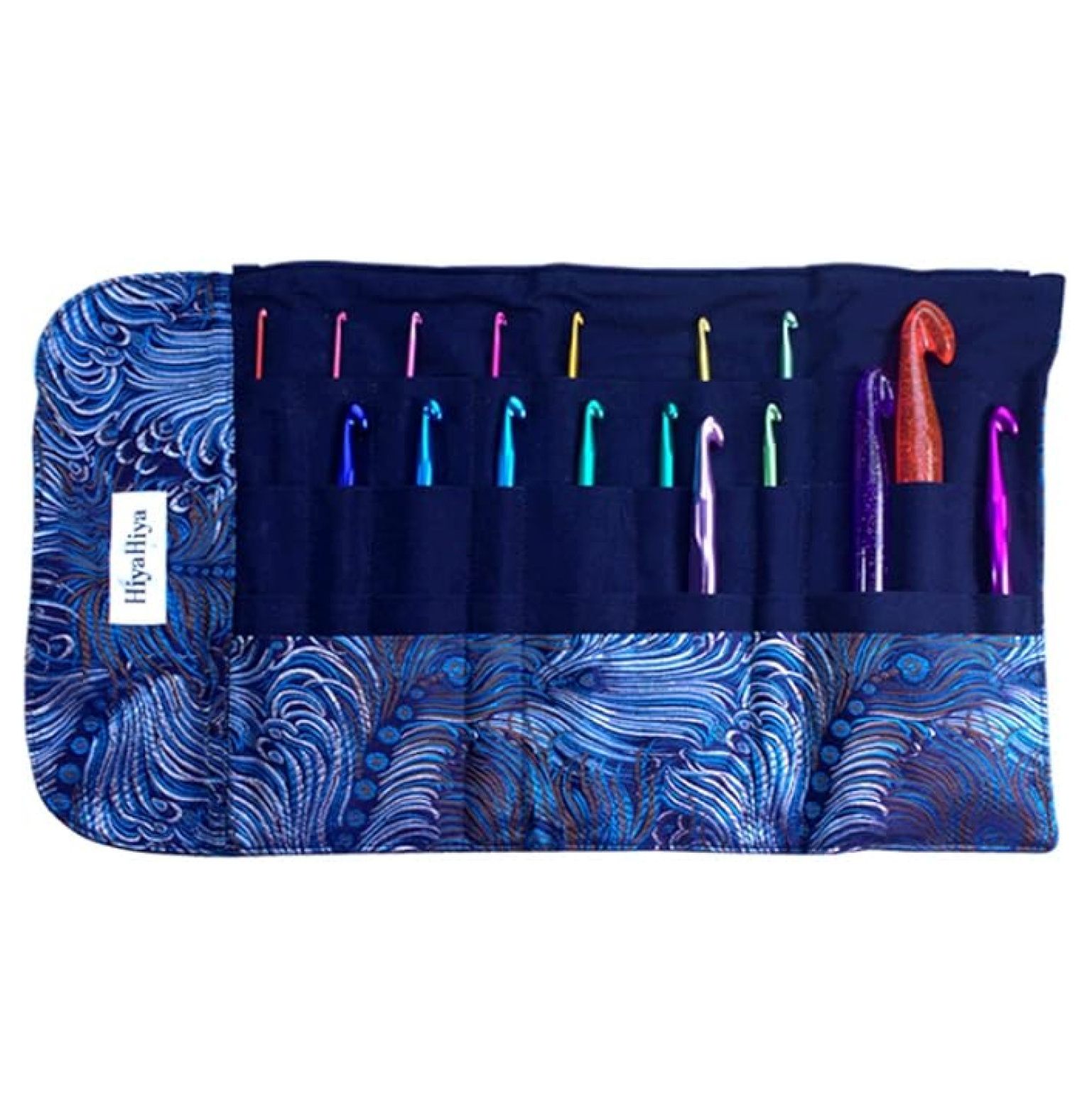 Crochet Hook Set, 17 Piece Aluminum & Acrylic Crochet Hooks with Case - 2.0mm to 15mm - Knitting Needles Gift Set for Crafters & Beginners