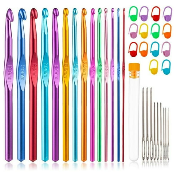 Crochet Hooks Aluminum Ergonomic Handle Crochet Hook Needle Replacement