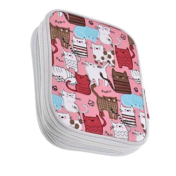 Crochet Hooks Case With Zipper, Portable Travel Storage Bag Organizer With Pockets & Needle Slots, Empty Craft Roll For Carrying Various Crochet Hooks & Knitting Supplies