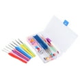 Crochet Hooks Set,Ergonomic Handles LargE Eye Blunt Knitting Needles