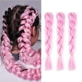 thumbnail image 1 of Crochet Jumbo Braiding Synthetic Box Twist Braids Hair Extensions Kanekalon Twist Braiding Hair for Women and Girls(Pack of 3) (A16), 1 of 4