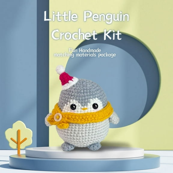Crochet Kit Beginner Crochet Kit, Complete DIY Kit for Animals, Adults, and Children, with Step by Step Guide and Video Tutorial, DIY Handmade Weaving Kit
