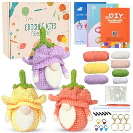 Hearth & Harbor Mini Crochet Set Kit with Yarn and Crochet Hook Set (68pc), Size: Mini Crochet Set + Crochet Counter