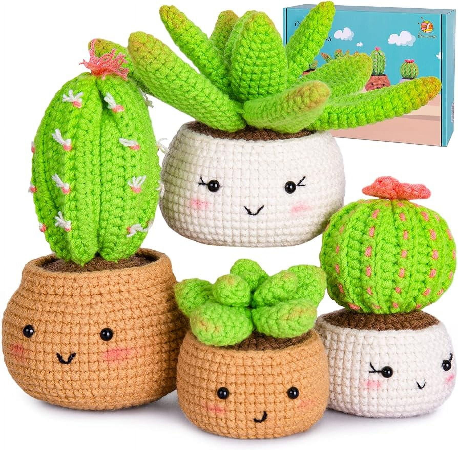 Christmas Crochet Kit for Beginners, Beginners Crochet Kit with  Step-By-Step Video Tutorials Crochet Supplies 