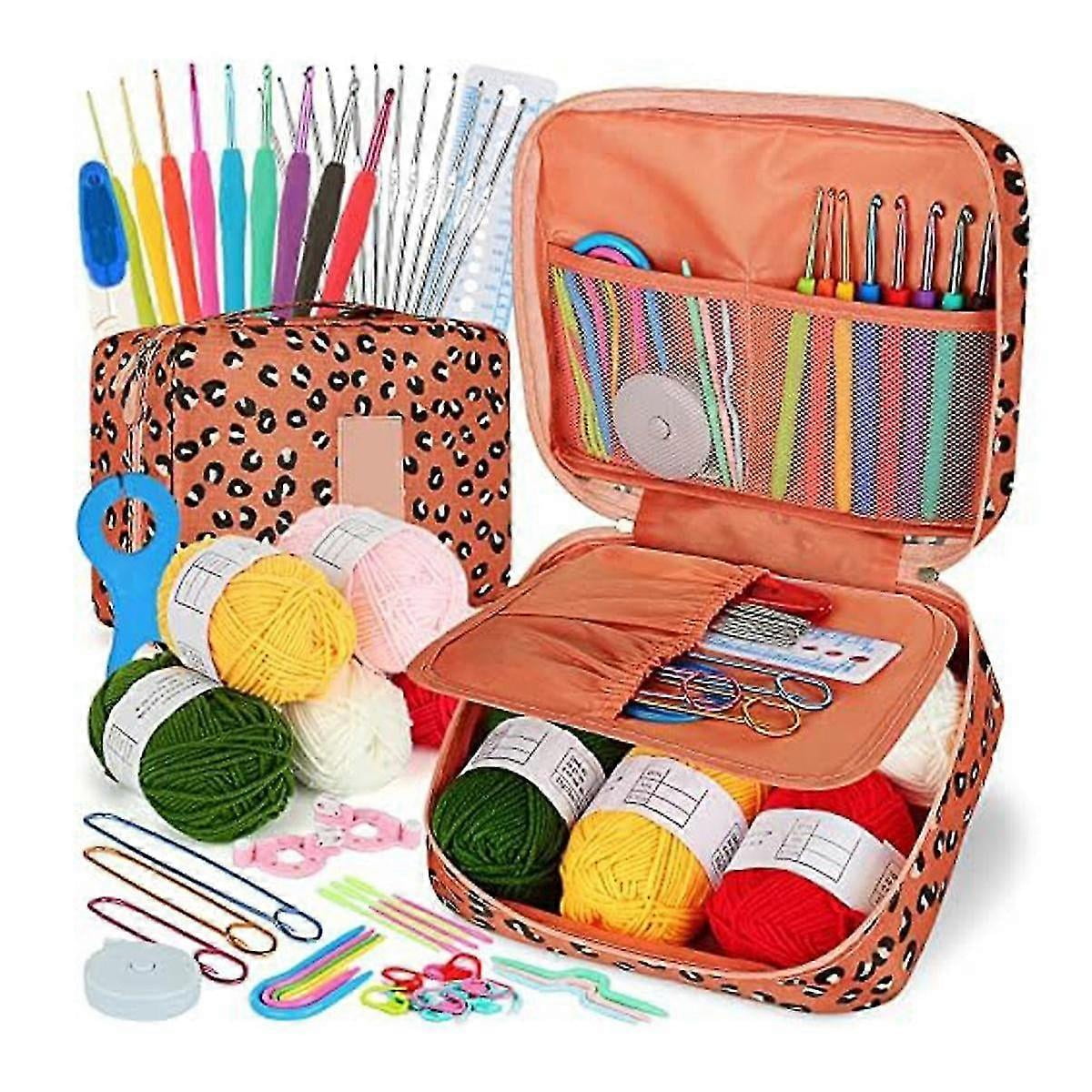HAVENWARE Complete Crochet Kit For Beginners - Crochet Hooks, Case, Stitch Markers, Magic Circle Tool & More - View #11