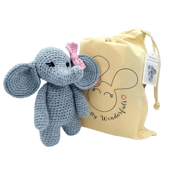 Crochet Kit - Ella the Elephant Complete Beginner Crochet Kit