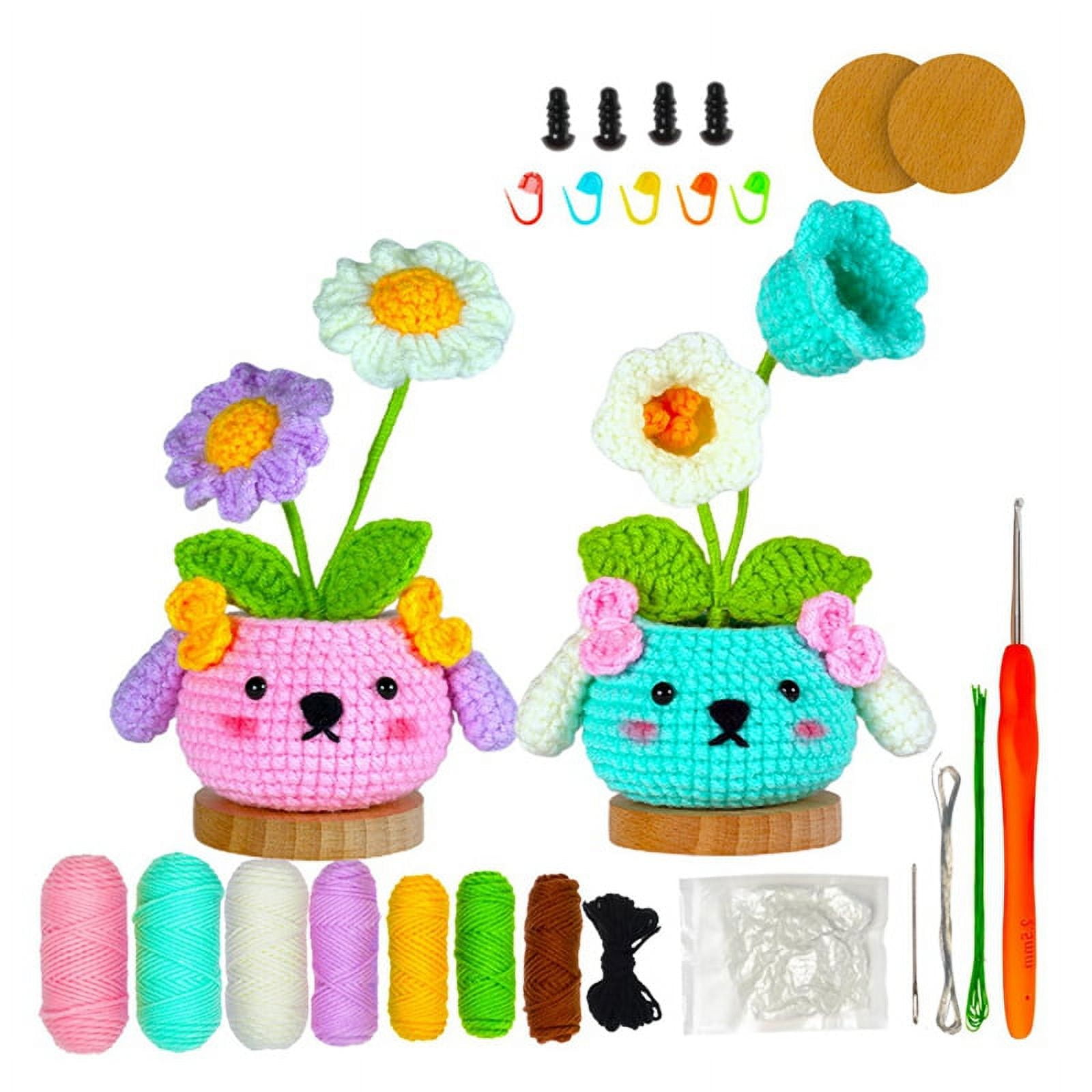 Crochetobe Crochet Kit for Beginners - Mushroom Crochet Kit with Detailed  Tutorials 