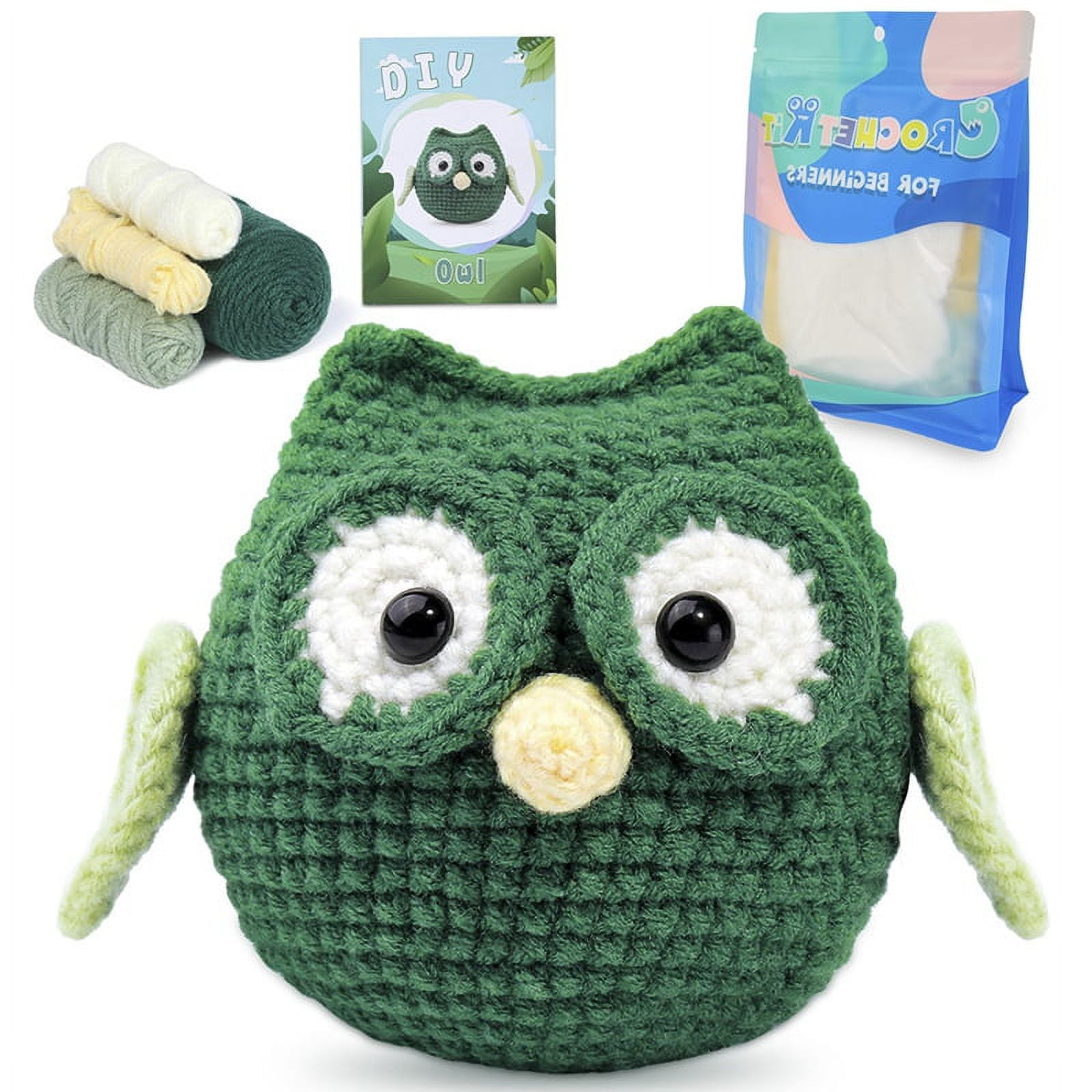 Crochet Kit for Beginners, Complete DIY Animals for Adults and Kids 