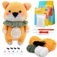 thumbnail image 1 of Crochet Kit for Beginners, Complete DIY Kit Animals with 40%+ Pre-Started Tape Yarn Step by Step Video Tutorials for Adults Kids, 1 of 5