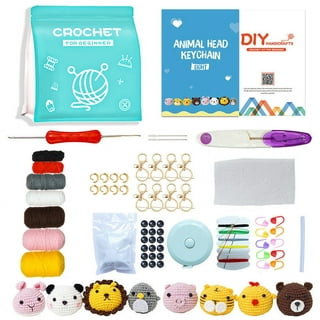 Baiyou crochet kit for beginners - cute cat, beginner crochet starter kit  for complete beginners adults, crocheting