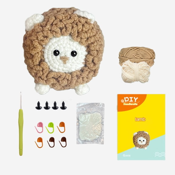 Crochet Kit for Beginners, Sheep Crafts Knitting Starter Set for Adults ,Easy-to-Learn Complete Crochet Starter Kit for Experts, Beginners