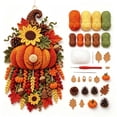 thumbnail image 1 of Crochet Kit for Beginners with Yarn and Hooks for Holiday Wall Hanging Ornaments 6 Styles, 1 of 7