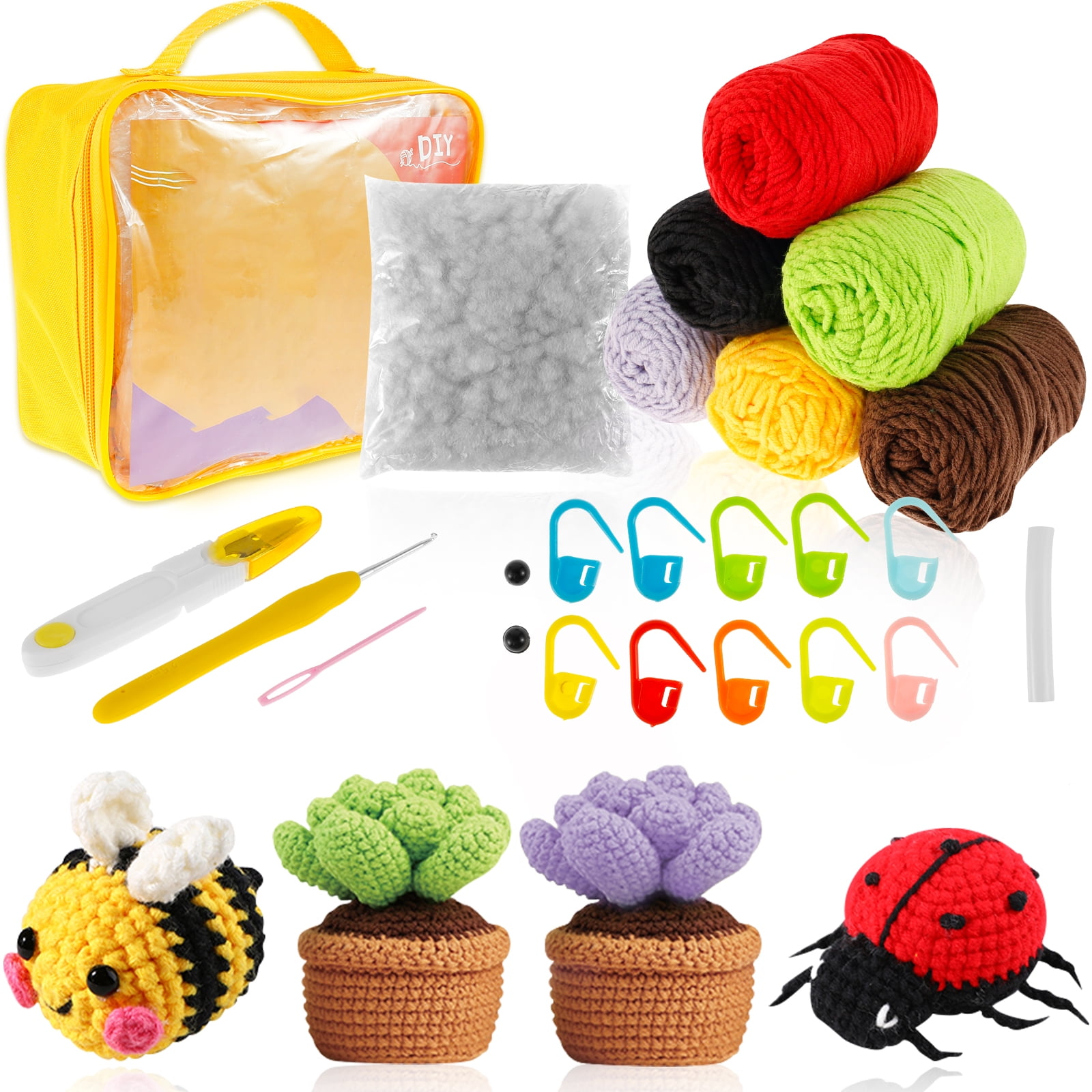 Crochet Kits for Beginners AllinOne Learn to Crochet Different