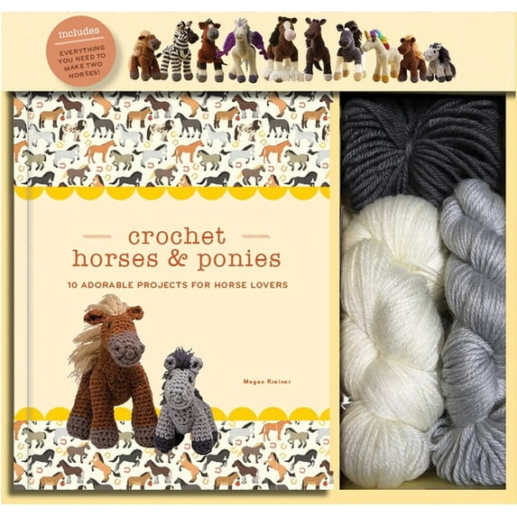 Crochet Kits: Crochet Horses and Ponies, (Hardcover)