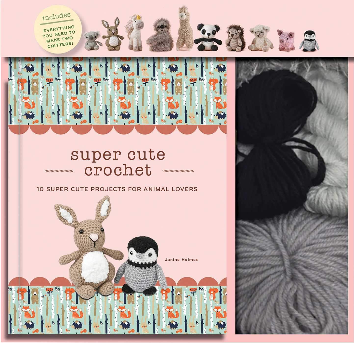 Crochet Kits: Super Cute Crochet : 10 Super Cute Projects for Animal Lovers (Mixed media product)