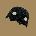 thumbnail image 1 of Crochet Knit Lace Flower Beanie Cap Lightweight Hollow Out Hat for Women, 1 of 1