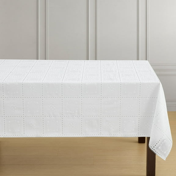 Crochet Lace-Inspired 3-Yard Cut-to-fit Vinyl Tablecloth/Table Protector