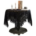 thumbnail image 1 of Crochet Lace Tablecloth with Tassel Rectangular Table Cover for Kitchen Dinning Wedding Party Decoration, 1 of 31
