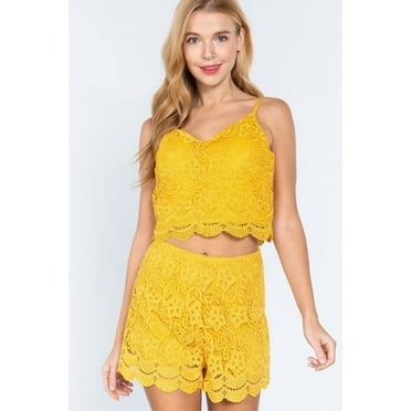 Crochet Lace Woven Short