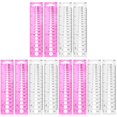 thumbnail image 1 of Crochet Measuring Ruler Sock Knitting Needles Quilting Tools Braid Measurement Tape Clothes 12 Pcs, 1 of 6
