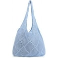 thumbnail image 1 of Crochet Mesh Beach Tote Bag Shoulder Bag Handbags Knitting Hollow Summer Bag Hobo Bag Aesthetic for Women, 1 of 5