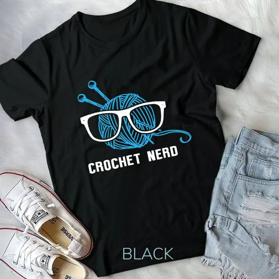 Crochet NERD Grandma Tshirt Knitting Crochet Unisex Tshirt